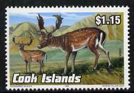 Cook Islands 1992 Endangered Species - Persian Fallow Deer $1.15 perf unmounted mint, SG 1294