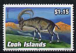 Cook Islands 1992 Endangered Species - Alpine Ibex $1.15 perf unmounted mint, SG 1296