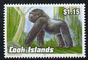 Cook Islands 1992 Endangered Species - Gorilla $1.15 perf unmounted mint, SG 1298