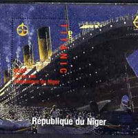 Niger Republic 1998 Titanic perf m/sheet #2 unmounted mint. Note this item is privately produced and is offered purely on its thematic appeal with Portugal '98 imprint