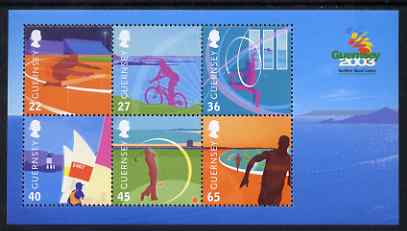 Guernsey 2003 Island Games perf m/sheet unmounted mint, SG MS 990