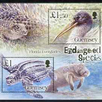 Guernsey 2006 Endangered Species of the Florida Everglades perf m/sheet unmounted mint, SG MS 1096