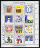 Guernsey 1991 Christmas - Children's Paintings perf sheetlet containing set of 12 values unmounted mint, SG 540-51