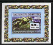 Guinea - Conakry 2007 Turtles & Fish individual imperf deluxe sheet #1, unmounted mint. Note this item is privately produced and is offered purely on its thematic appeal as Yv 522