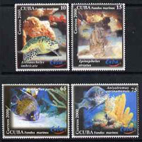 Cuba 2000 World Tourism Day - Diving Sites perf set of 4 unmounted mint SG 4451-4