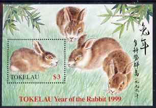 Tokelau 1999 Chinese New Year - Year of the Rabbit m/sheet unmounted mint SG MS287