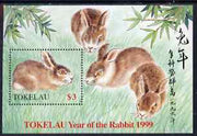 Tokelau 1999 Chinese New Year - Year of the Rabbit m/sheet unmounted mint SG MS287