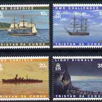 Tristan da Cunha 1997 Visual Communications perf set of 8 (4 se-tenant pairs) unmounted mint, SG 611-18