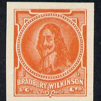 Cinderella - Great Britain Bradbury Wilkinson King Charles I imperf essay stamp in orange on ungummed paper