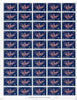 New Hebrides - English 1967 Lionfish 60c new value definitive complete folded sheet of 50 unmounted mint, SG 129