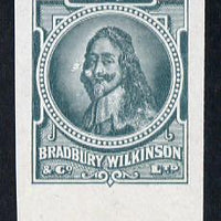 Cinderella - Great Britain Bradbury Wilkinson King Charles I imperf essay stamp in greyish-green on ungummed paper