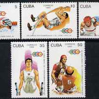 Cuba 1993 Central American & Caribbean Games perf set of 5 unmounted mint SG 3856-60