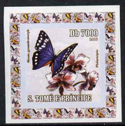 St Thomas & Prince Islands 2006 Orchids & Butterflies #3 individual imperf deluxe sheet unmounted mint. Note this item is privately produced and is offered purely on its thematic appeal