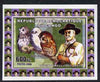 Congo 2006 Baden Powell & Owls #1 - Tawney Owl individual imperf deluxe sheet unmounted mint. Note this item is privately produced and is offered purely on its thematic appeal