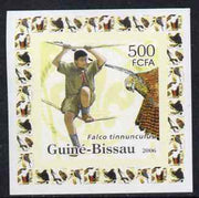 Guinea - Bissau 2006 Scouts & Birds of Prey #1 individual imperf deluxe sheet unmounted mint. Note this item is privately produced and is offered purely on its thematic appeal