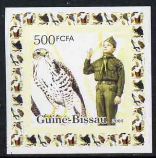 Guinea - Bissau 2006 Scouts & Birds of Prey #2 individual imperf deluxe sheet unmounted mint. Note this item is privately produced and is offered purely on its thematic appeal