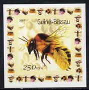 Guinea - Bissau 2001 Bees #5 individual imperf deluxe sheet unmounted mint. Note this item is privately produced and is offered purely on its thematic appeal