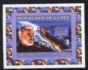 Guinea - Bissau 2006 Submarines #2 - Typhoon Class & Sean Connery individual imperf deluxe sheet unmounted mint