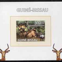 Guinea - Bissau 2008 WWF - Defassa Waterbuck #1 individual imperf deluxe sheet unmounted mint. Note this item is privately produced and is offered purely on its thematic appeal