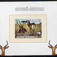 Guinea - Bissau 2008 WWF - Defassa Waterbuck #2 individual imperf deluxe sheet unmounted mint. Note this item is privately produced and is offered purely on its thematic appeal