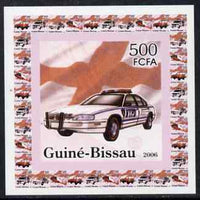 Guinea - Bissau 2006 Red Cross & Emergency Services #2 - Police Car (NYPD) individual imperf deluxe sheet unmounted mint. Note this item is privately produced and is offered purely on its thematic appeal