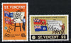 St Vincent 1978 School Twinning set of 2 opt'd Specimen unmounted mint, as SG 564-65,