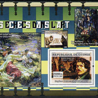 Guinea - Conakry 2007 Chess in Art (Delacroix, John Singer Sargent & Blumberg) perf souvenir sheet unmounted mint