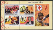 St Thomas & Prince Islands 2008 First Aid & Medical perf sheetlet containing 4 values unmounted mint