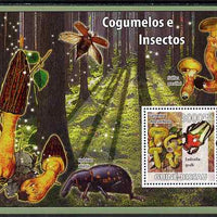 Guinea - Bissau 2008 Mushrooms & Insects perf souvenir sheet unmounted mint