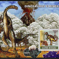 Guinea - Bissau 2008 Dinosaurs & Minerals perf souvenir sheet unmounted mint