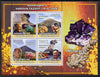 Guinea - Bissau 2008 Haroun Tazieff - Volcanoes & Minerals perf sheetlet containing 4 values unmounted mint