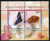 Djibouti 2008 Butterflies & minerals #2 perf sheetlet containing 2 values fine cto used