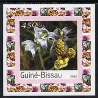 Guinea - Bissau 2003 Orchids & Fungi #1 individual imperf deluxe sheet unmounted mint, as Mi 2087