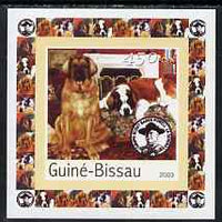 Guinea - Bissau 2003 Dogs #1 individual imperf deluxe sheet featuring Baden Powell, unmounted mint. Note this item is privately produced and is offered purely on its thematic appeal