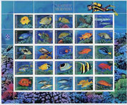 Micronesia 1995 Fishes perf sheetlet containing 25 x 32c values unmounted mint, SG 465-89