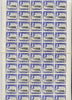 Bahawalpur 1949 S Jubilee of Accession 3p (Irrigation) complete folded sheet of 50 unmounted mint, SG 39