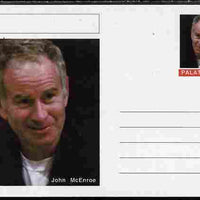 Palatine (Fantasy) Personalities - John McEnroe (tennis) postal stationery card unused and fine