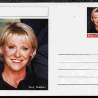 Palatine (Fantasy) Personalities - Sue Barker (tennis) postal stationery card unused and fine