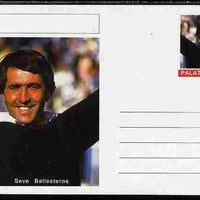 Palatine (Fantasy) Personalities - Seve Ballesteros (golf) postal stationery card unused and fine