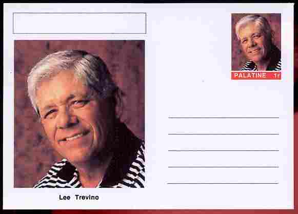 Palatine (Fantasy) Personalities - Lee Trevino (golf) postal stationery card unused and fine