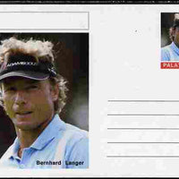 Palatine (Fantasy) Personalities - Bernhard Langer (golf) postal stationery card unused and fine