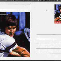 Palatine (Fantasy) Personalities - Jimmy Connors (tennis) postal stationery card unused and fine