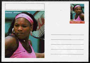 Palatine (Fantasy) Personalities - Serena Williams (tennis) postal stationery card unused and fine