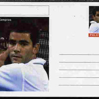 Palatine (Fantasy) Personalities - Pete Sampras (tennis) postal stationery card unused and fine