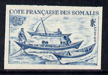 French Somali Coast 1964 Local Dhows 15f (Houri) Imperf colour trial proof (several different colours,available but price is for ONE) as SG 476 unmounted mint