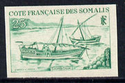 French Somali Coast 1964 Local Dhows 25f (Sambuk) Imperf colour trial proof (several different colours,available but price is for ONE) as SG 477 unmounted mint