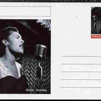 Palatine (Fantasy) Personalities - Billie Holiday postal stationery card unused and fine