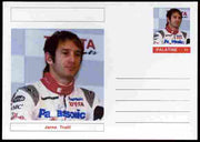 Palatine (Fantasy) Personalities - Jarno Trulli (F1 driver) postal stationery card unused and fine