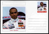 Palatine (Fantasy) Personalities - Lewis Hamilton (F1 driver) postal stationery card unused and fine