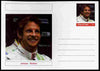 Palatine (Fantasy) Personalities - Jenson Button (F1 driver) postal stationery card unused and fine